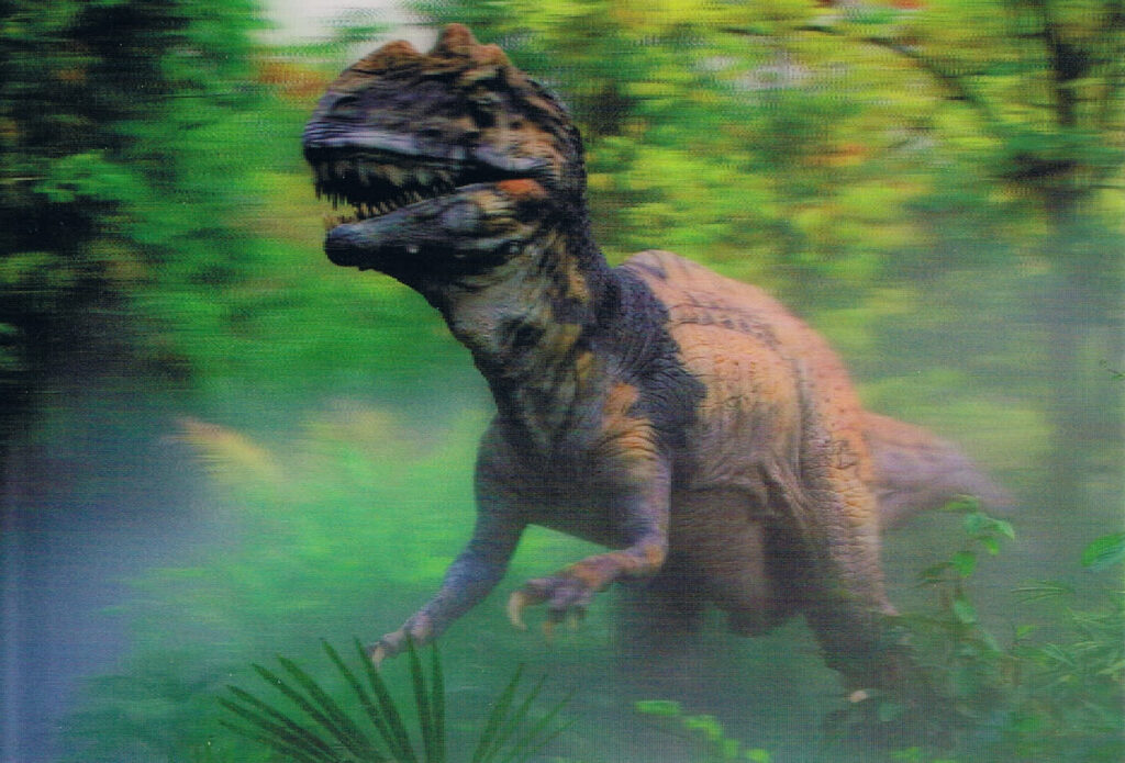 Dinosaur 3D lenticular postcard