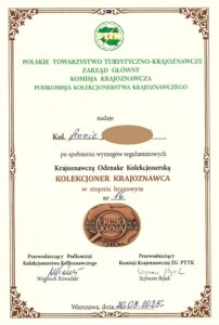 PTTK “Kolekcjoner Krajoznawca” - award for a 3D postcards collection