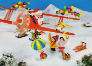 3D lenticular postcard – Santa Claus